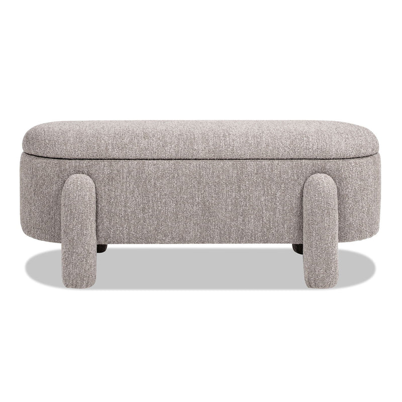 Hugo - Oval Fully Upholstered Storage Bench - R&R Furniture Gallery (Fountain Valley, CA)