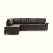 Glory Furniture Gallant stationary sectional sofa with plush cushions and modern design, displayed in a contemporary living room setting.