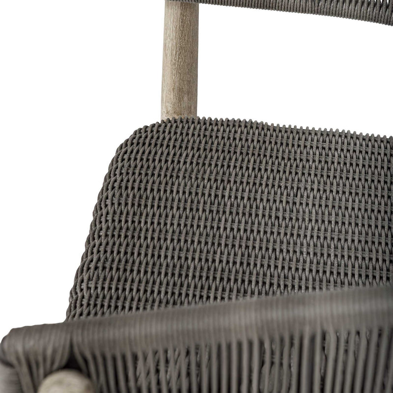 Dermott - Outdoor Counter Stool - Brown / Dark Gray