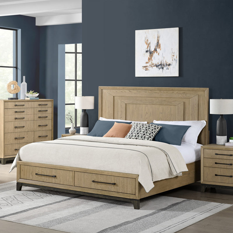 King Panel Bed - Brown - R&R Furniture Gallery (Fountain Valley, CA)