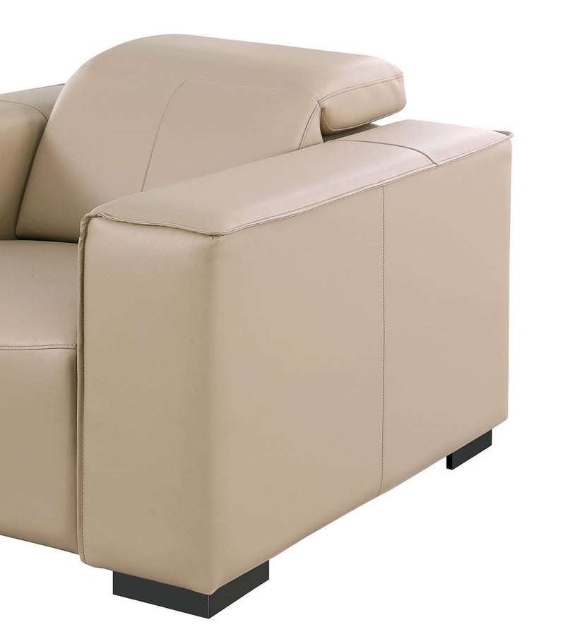 1208 - 8 Piece Modular Leather Sectional With 2 Power Recliners & Power Headrests