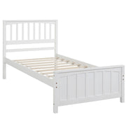 DreamHaus platform trundle bed with storage drawers, showcasing sturdy wooden frame and modern design in a well-lit bedroom setting.