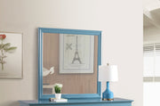Elegant traditional wall mirror by Glory Furniture with a classic frame, suitable for living rooms, bedrooms, or hallways.