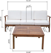Perla - 3 Seater Sofa And Table Set - R&R Furniture Gallery (Fountain Valley, CA)