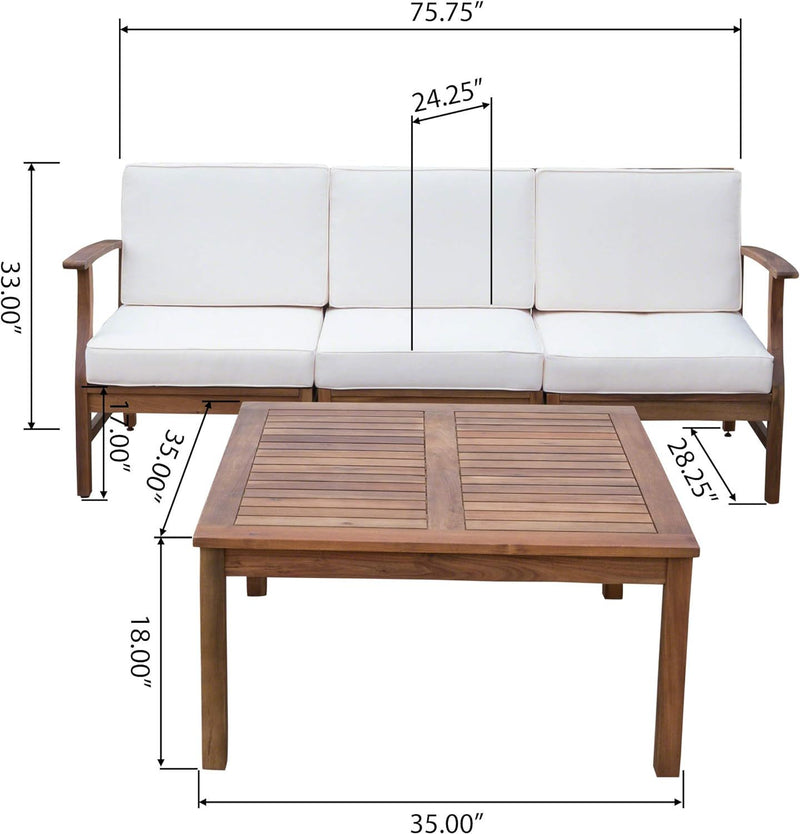 Perla - 3 Seater Sofa And Table Set - R&R Furniture Gallery (Fountain Valley, CA)