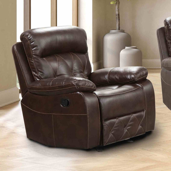 Osias - Glider Recliner, Brown
