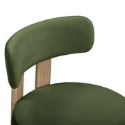 TOV Furniture Odessa counter stool with wooden legs and cushioned seat, perfect for kitchen counters and bar areas.