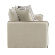 Upendo - Sofa With 2 Pillows - Beige Linen - R&R Furniture Gallery (Fountain Valley, CA)