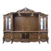 Latisha - Entertainment Center - Antique Oak - R&R Furniture Gallery (Fountain Valley, CA)