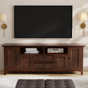 Amherst - TV Stand For TVs Up To 80" - Brown - R&R Furniture Gallery (Fountain Valley, CA)