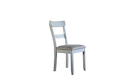 House Marchese - Side Chair (Set of 2) - Two Tone Gray Fabric & Pearl Gray - R&R Furniture Gallery (Fountain Valley, CA)