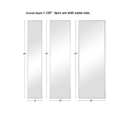 Set of three gold wall mirrors by Uttermost, featuring sleek, modern frames perfect for stylish home decor.