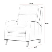 Vermont - Manual Pushback Recliner - R&R Furniture Gallery (Fountain Valley, CA)