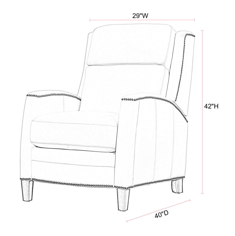 Vermont - Manual Pushback Recliner - R&R Furniture Gallery (Fountain Valley, CA)