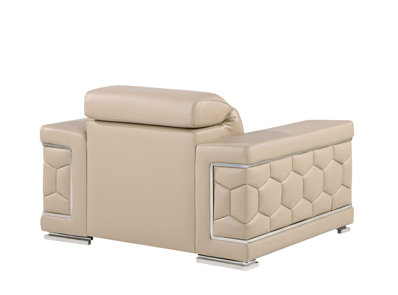 296 - Genuine Leather Chair - R&R Furniture Gallery (Fountain Valley, CA)