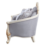 Galelvith - Sofa With 6 Pillows - Gray Fabric - R&R Furniture Gallery (Fountain Valley, CA)