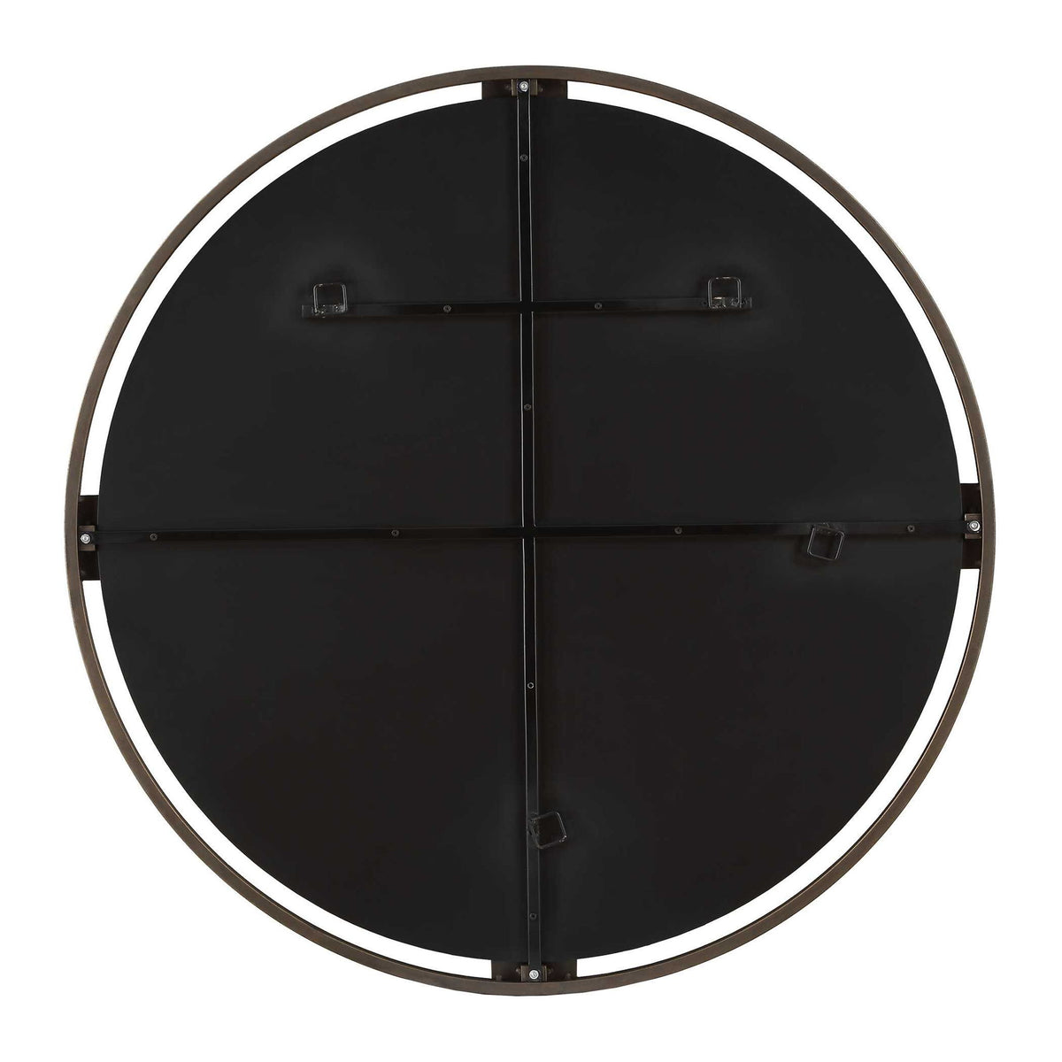 Cornelia - Black Round Mirror