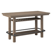 Bar Height Storage Table With Construction - Brown - R&R Furniture Gallery (Fountain Valley, CA)