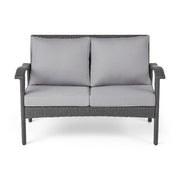 Honolulu - Loveseat - Gray / Silver - R&R Furniture Gallery (Fountain Valley, CA)