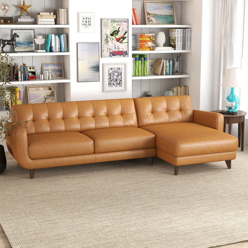 Allison - Mid-Century Modern Sectional Sofa Chaise - R&R Furniture Gallery (Fountain Valley, CA)