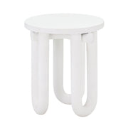 Tildy - Concrete Side Table - White - R&R Furniture Gallery (Fountain Valley, CA)