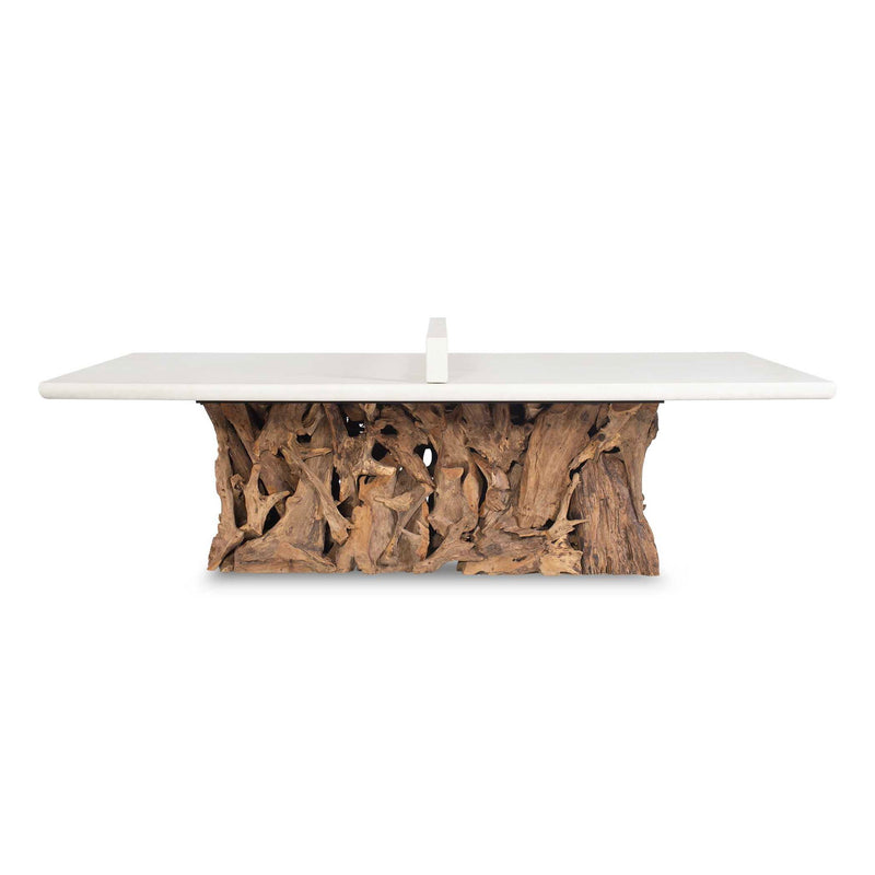 Stonewood - Indoor-Outdoor Ping-Pong Dining Table - White / Woodtone