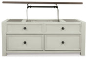 Bolanburg - Lift Top Cocktail Table - White / Brown / Beige - R&R Furniture Gallery (Fountain Valley, CA)