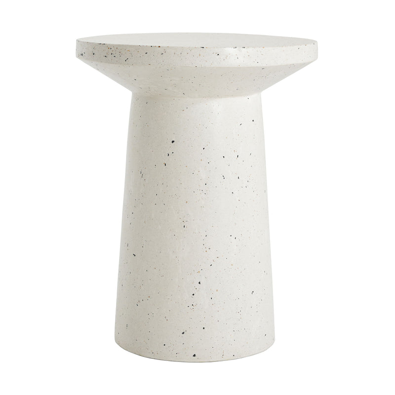 Terrazzo - Outdoor Side Table - White - R&R Furniture Gallery (Fountain Valley, CA)