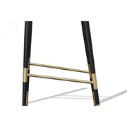 Adak - Modern Glam Green with Black & Gold Barstool — view 3