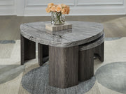 Surmour - Stacked Cocktail Table - Gray / Brown - R&R Furniture Gallery (Fountain Valley, CA)