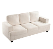 Modern Sofa, Comfortable 3 Seater Couch With Deep Seating, Loose Back Cushions, Wide Arms - R&R Furniture Gallery (Fountain Valley, CA)