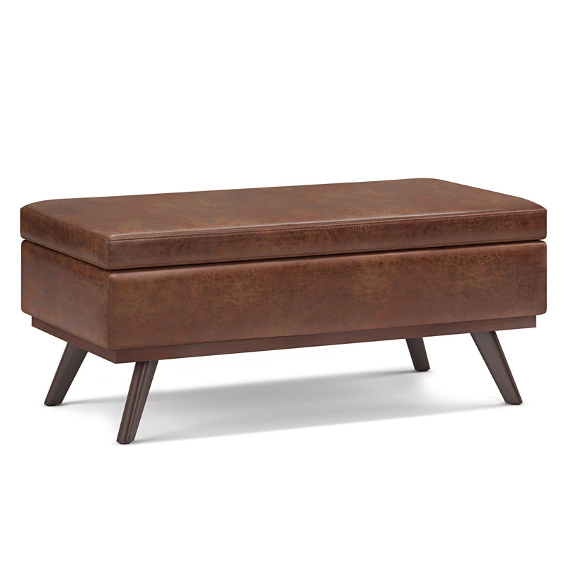 Owen - Lift Top Large Coffee Table Storage Ottoman, Mid Century Style - R&R Furniture Gallery (Fountain Valley, CA)