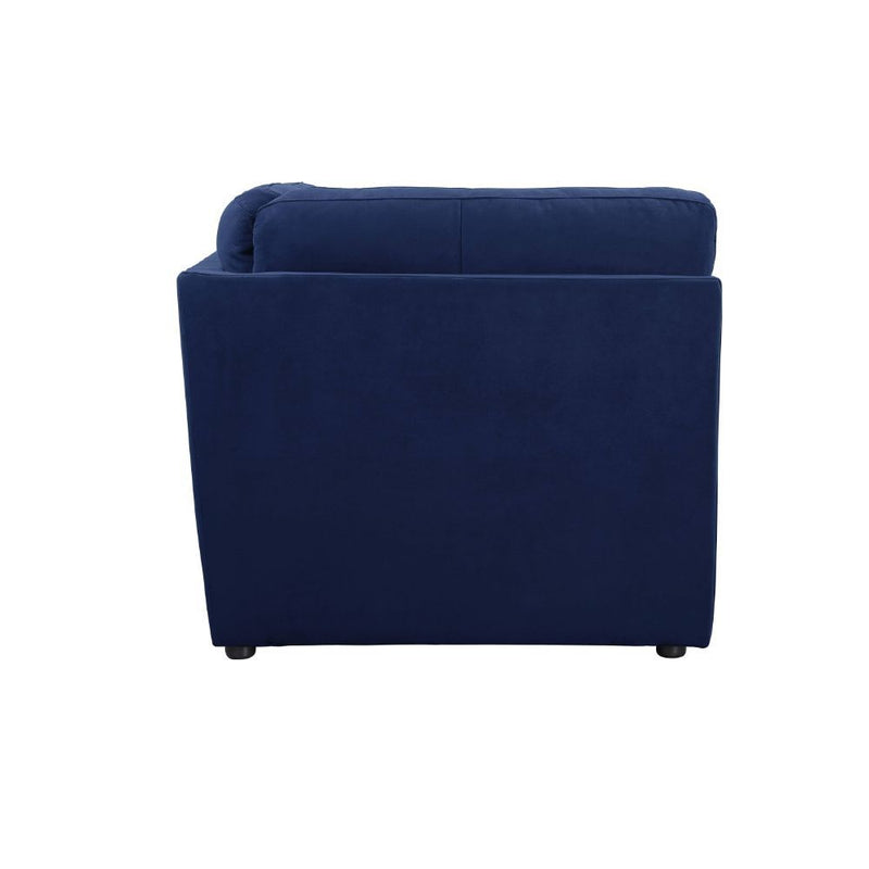 Crosby - Modular Wedge - Blue Fabric - R&R Furniture Gallery (Fountain Valley, CA)