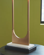 Malana - Metal Table Lamp  - Brass Finish - R&R Furniture Gallery (Fountain Valley, CA)