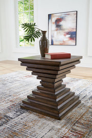 Hannodream - Square End Table - Warm Brown - R&R Furniture Gallery (Fountain Valley, CA)
