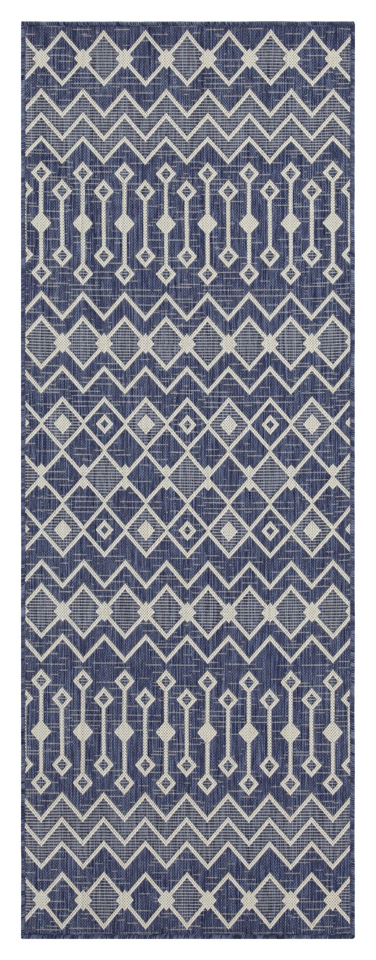 Sunshine - 5'3" X 7'3" Indoor & Outdoor Area Rug Polypropylene - Blue - R&R Furniture Gallery (Fountain Valley, CA)