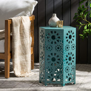 Galore - Side Table With Sunburst Cut Out Design - R&R Furniture Gallery (Fountain Valley, CA)