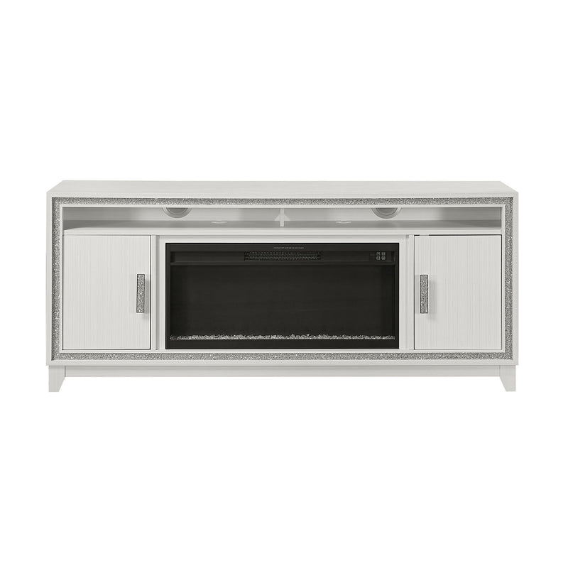 Almera - Fireplace With Adjustable Temperature And LED Options - R&R Furniture Gallery (Fountain Valley, CA)