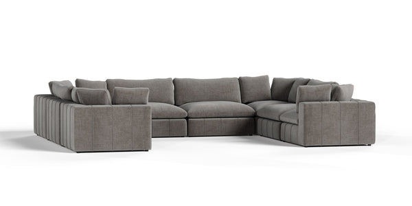Vicki - Modern Grey Fabric Modular Sectional Sofa