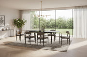 Addax - Modern Black Extendable Dining Table — view 5