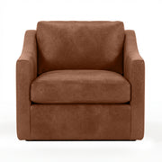 Classic Home Kipton swivel chair with cushioned seat and backrest, featuring a modern design and sturdy base.