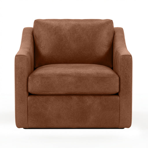 Classic Home Kipton swivel chair with cushioned seat and backrest, featuring a modern design and sturdy base.