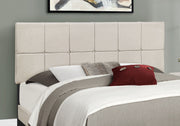 Queen Size Bed, Upholstered, Transitional - Beige - R&R Furniture Gallery (Fountain Valley, CA)
