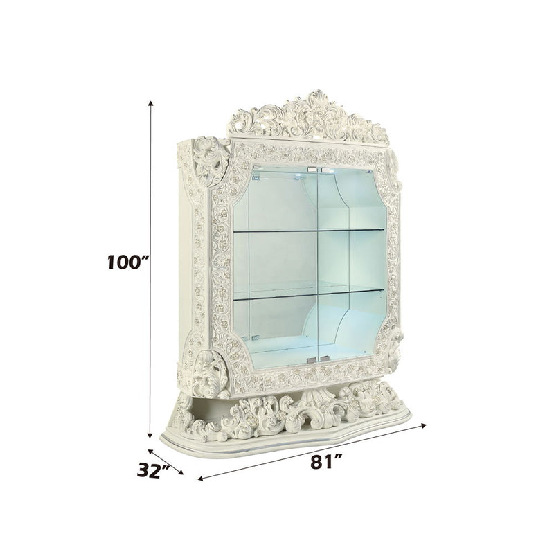 Adara - Curio - Antique White - R&R Furniture Gallery (Fountain Valley, CA)