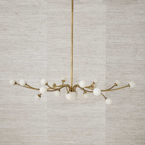 Flurry - 19 Light Pendant - Brass / White