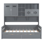 Daybed With All-In-One Cabinet And Shelf - R&R Furniture Gallery (Fountain Valley, CA)