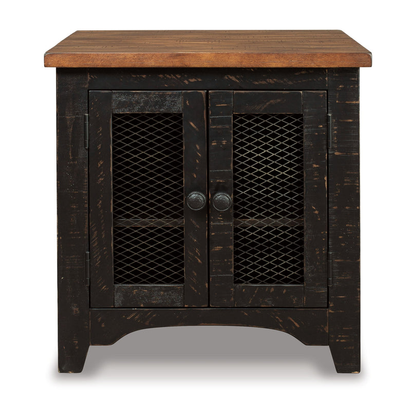 Valebeck - Rectangular End Table - Black / Brown - R&R Furniture Gallery (Fountain Valley, CA)