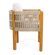Outdoor Dining Chairs With Mix Rope Handles (Set of 2) - R&R Furniture Gallery (Fountain Valley, CA)