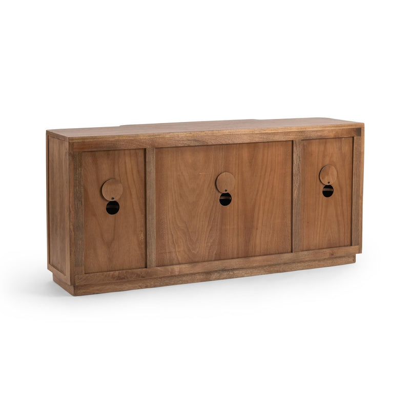Clevland - 4 Door Cabinet - Santy Taupe - R&R Furniture Gallery (Fountain Valley, CA)