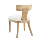Contemporary Fabric Upholstered Side Dining Chairs Set With Curved Back - R&R Furniture Gallery (Fountain Valley, CA)
